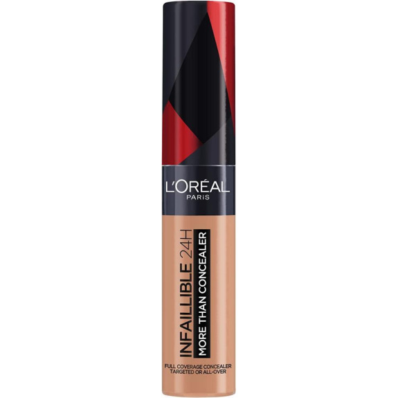 L'oreal Paris / CONCEALER ، INFAILLIBLE 24h أكثر من كونسيلر ، 330 بيكان ، 1.0 أونصة سائلة (30 مل)