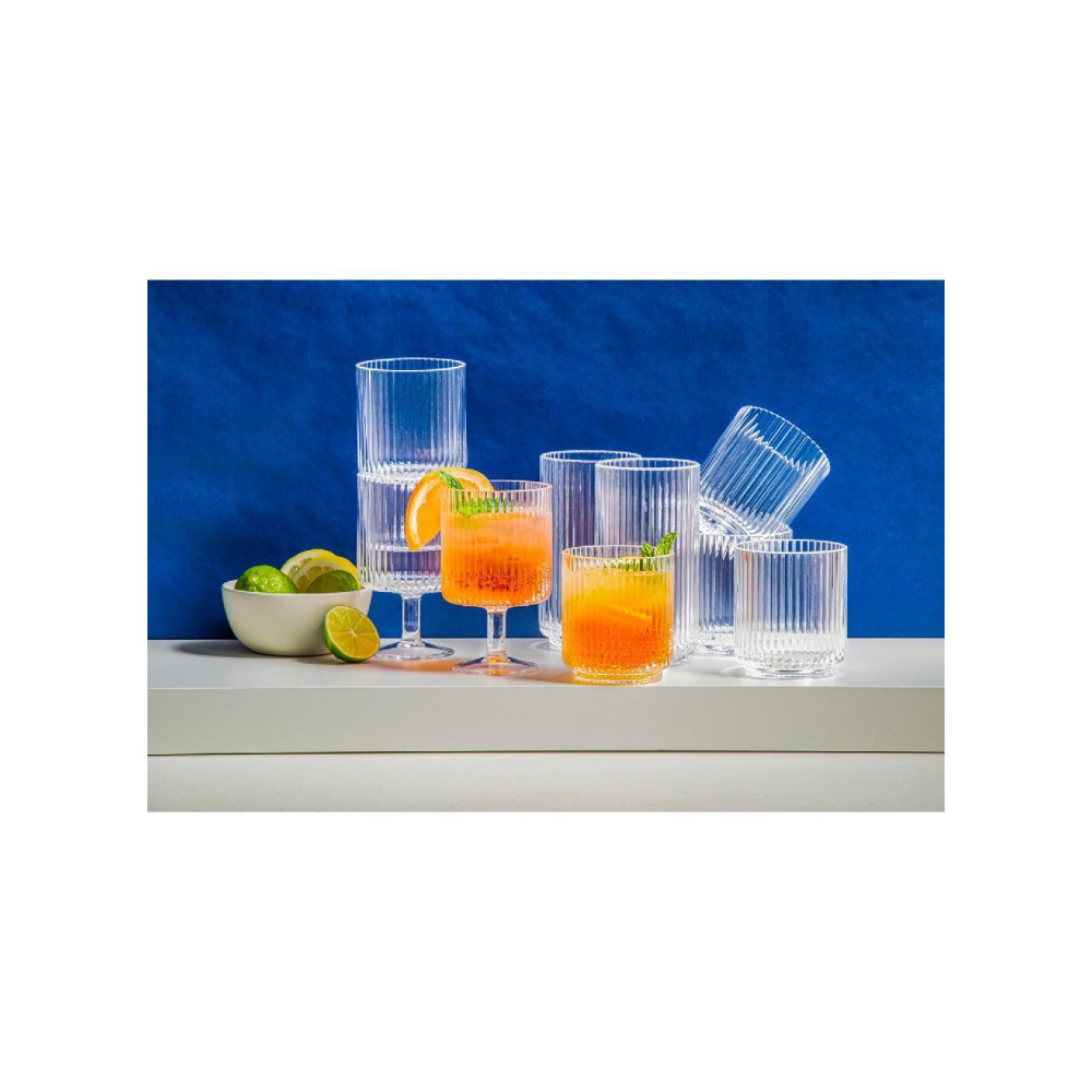 TarHong Mesa Premium Plastic Drinkware Jumbo Beverage, 22 Ounce, Clear - 5