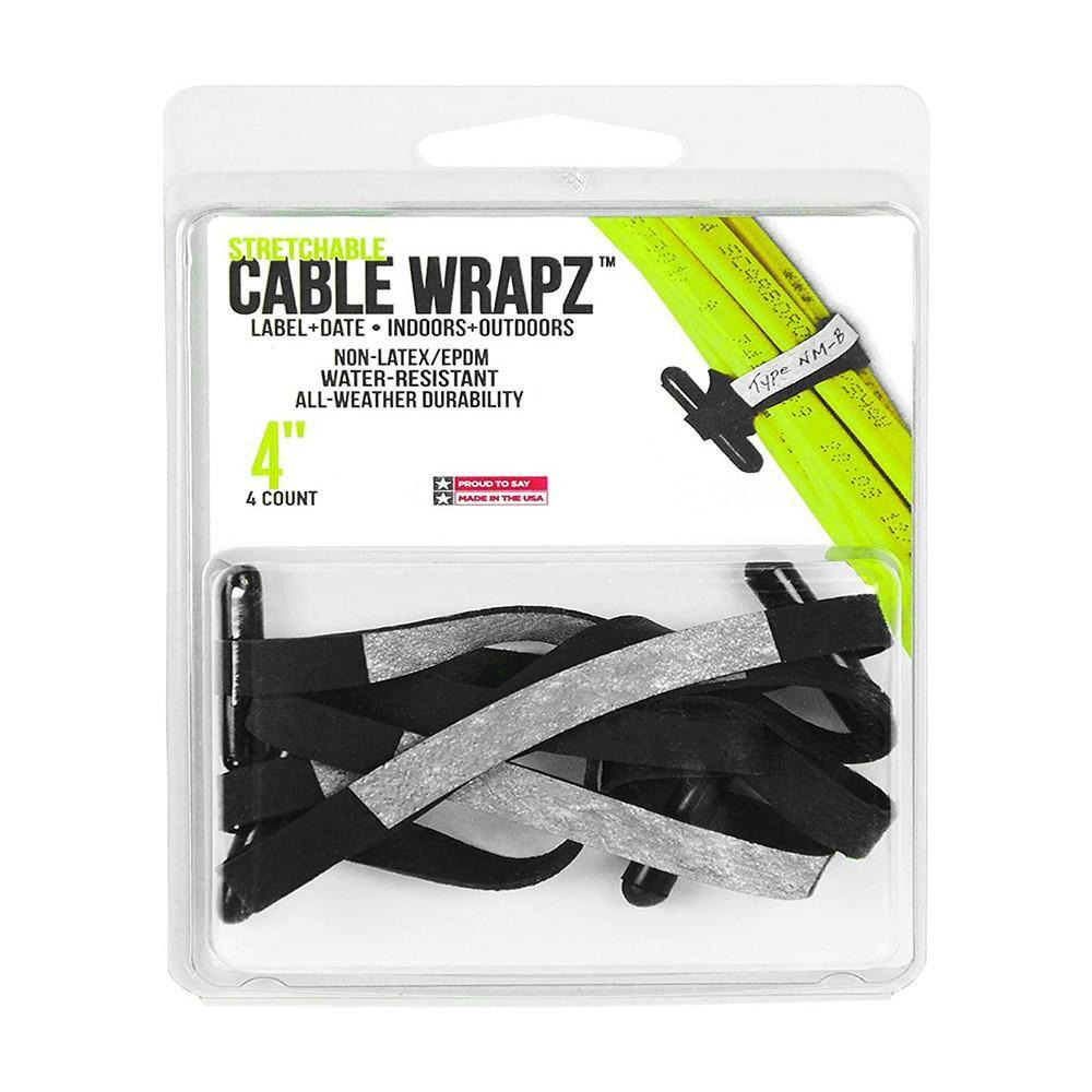 Alliance Gear Wrapz 4 inch Stretchable Cable Wrap 4 pcs - 1