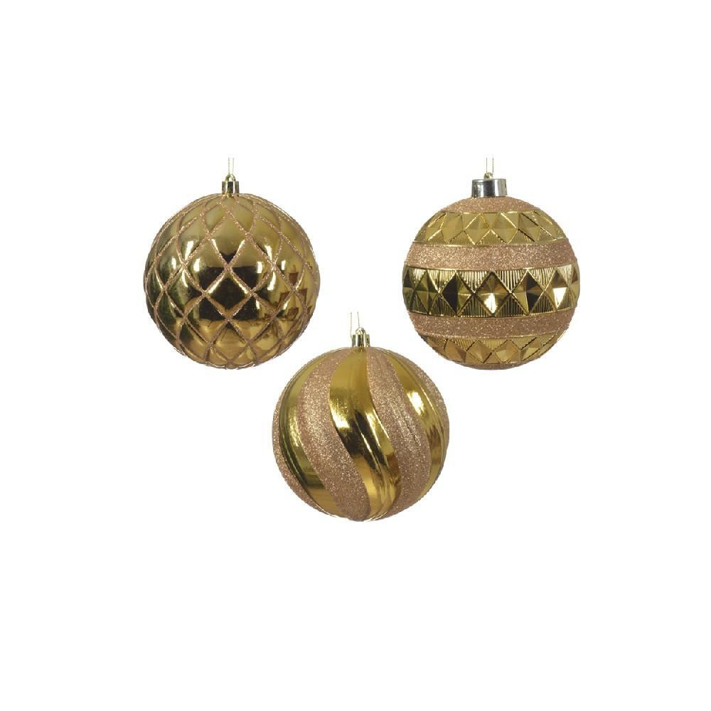 Kaemingk Decoris 12 см Фенечки Небьющиеся Светло-Золотые Ассорти 1 ШТ. - 1