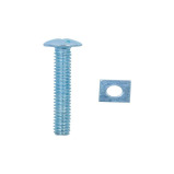 Homesmiths R.Bolts Nut 0.18 x 1.25 inch - 1 miniature