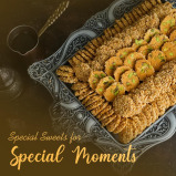 Al Sultan International Sweets  Mixed Nawashef luxury Ajwa Maamoul, Barazek, Ghareba, 400 g - 4 miniature