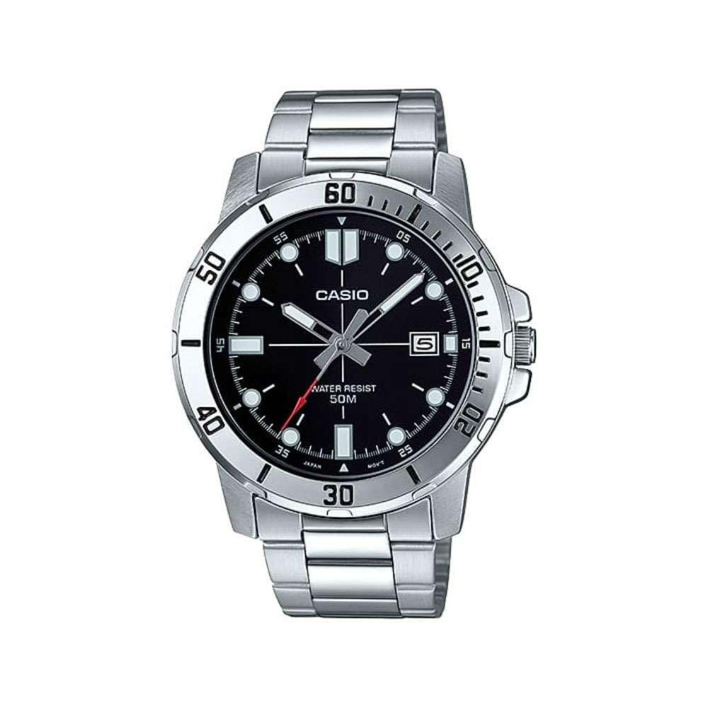 CASIO Men's Stainless Steel Analog Watch MTP-VD01D-1EVUDF - 1