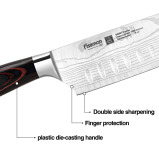 Fissman 7'' Santoku Knife Japanese Utility Knife, German Alloy X50CrMoV15 Stainless Steel Ragnitz Series - 2 miniature