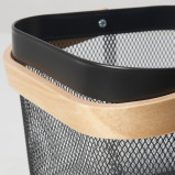 IKEA RISATORP Basket, Dark Grey, 25x26x18 cm - 4 miniature