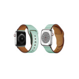 Perfii Genuine Leather Replacement Band For Apple Watch 49, 45, 44, 42 mm Series Ultra 8/7/6/5/4 SE - 1 miniature