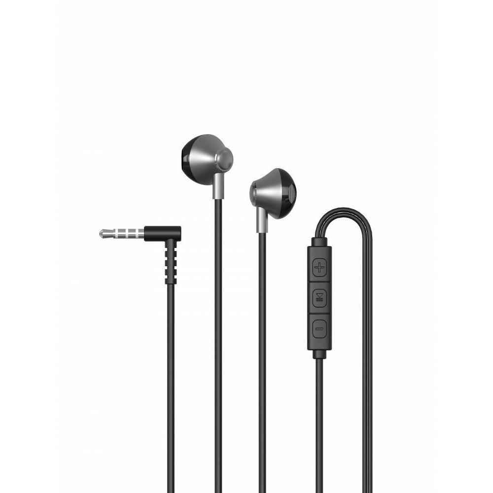 Evolt WSH-700 Wired Stereo Headset with 3.5mm Connector BLACK with Snug fit Earbuds Design - 3