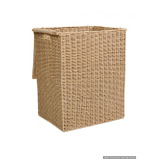 Homesmiths Large Laundry Hamper with Handle 46 x 34 x 57 cm “ Brown - 3 miniature