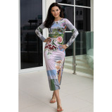 Asian Spirit, Flower Gaze Dress, Size small (S) - 1 miniature