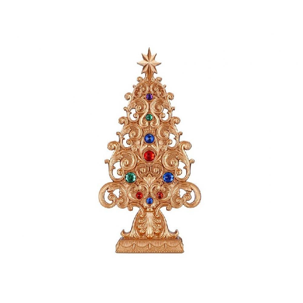 Christmas Creations Tree With Jewels Gold 233186 - 1