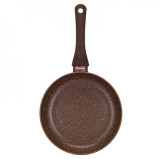 Fissman Deep Frying Pan 20x4.5cm Mosses Stone Series Non Stick Aluminum Brown - 2 miniature