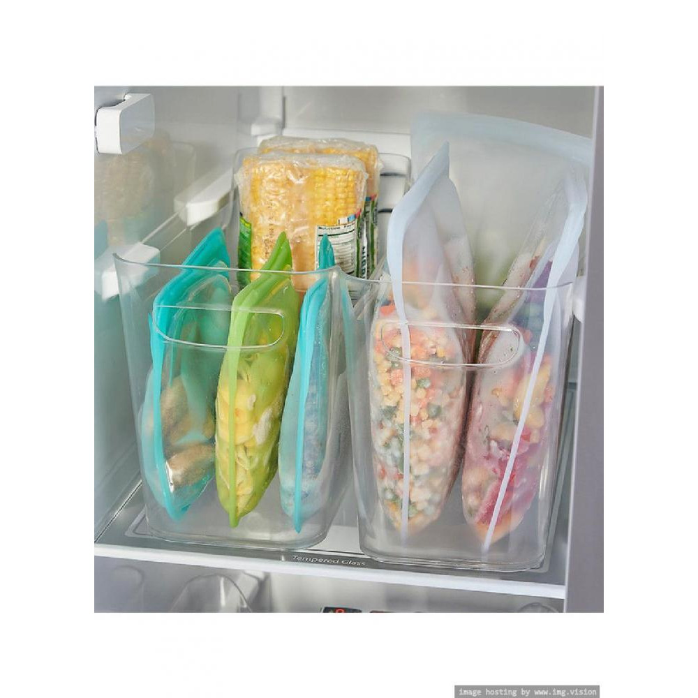 iDesign Large Divided Freezer Bin Clear - 2