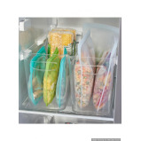 iDesign Large Divided Freezer Bin Clear - 2 miniature