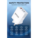 Быстрое зарядное УСТРОЙСТВО BWOO, быстрое ЗАРЯДНОЕ УСТРОЙСТВО 3 В 1, 40 ВТ Для IPHONE, Samsung, Vivo \ & Honor и т. д. - 6 miniature