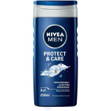 NIVEA, Men shower gel 3 in 1, Protect and care, Aloe Vera, 250 ml - 1 miniature