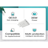 Зарядное устройство Trands 36 Вт с кабелем Type-C на Type-C белое - 4 miniature