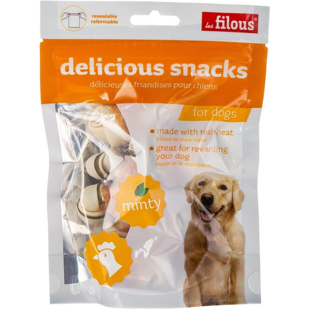 Les Filous, Delicious snacks, Chicken Minty Bone, 100 g - 1