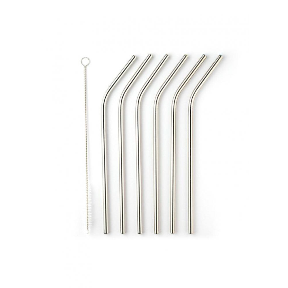 Taylorʼs Eye Witness 6-Piece Stainless Straws With Cleaner - 2