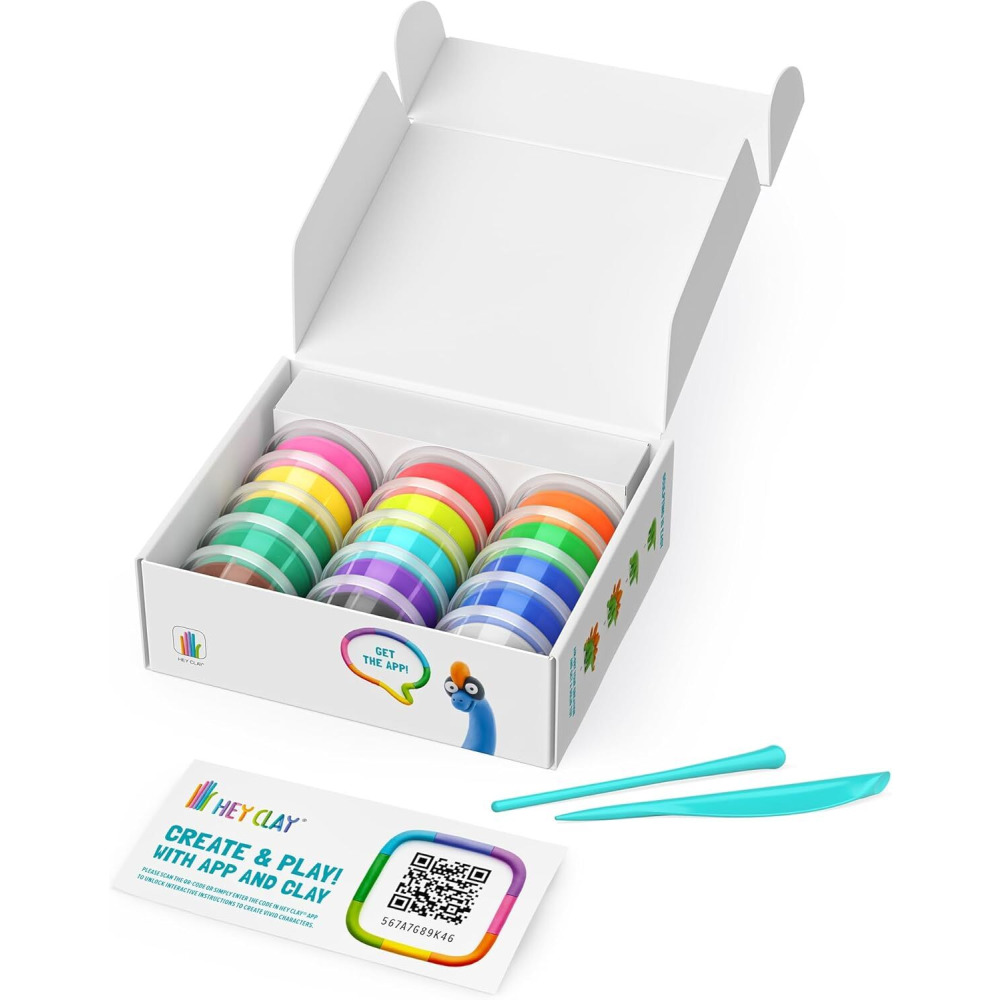 Air-Dry Clay Hey Clay - Dinos 15 Cans - 2