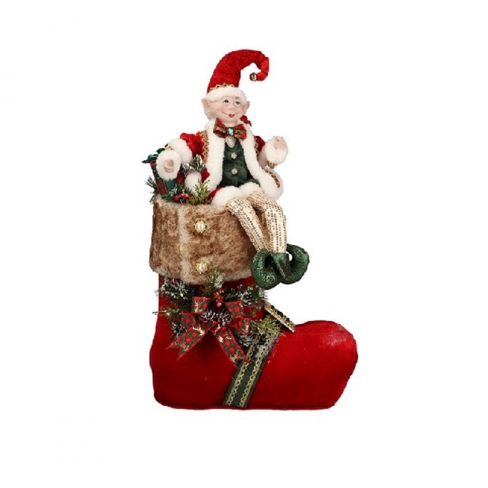 Christmas Creations Elf In Christmas Shoe - 1
