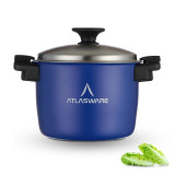 Кастрюли Из нержавеющей Стали Atlasware, Изготовленные В Индии, с Замком Вкуса и Пищевого КАЧЕСТВА, Долговечный Материал Класса 304, ПРОФЕССИОНАЛЬНЫЙ - 1 miniature