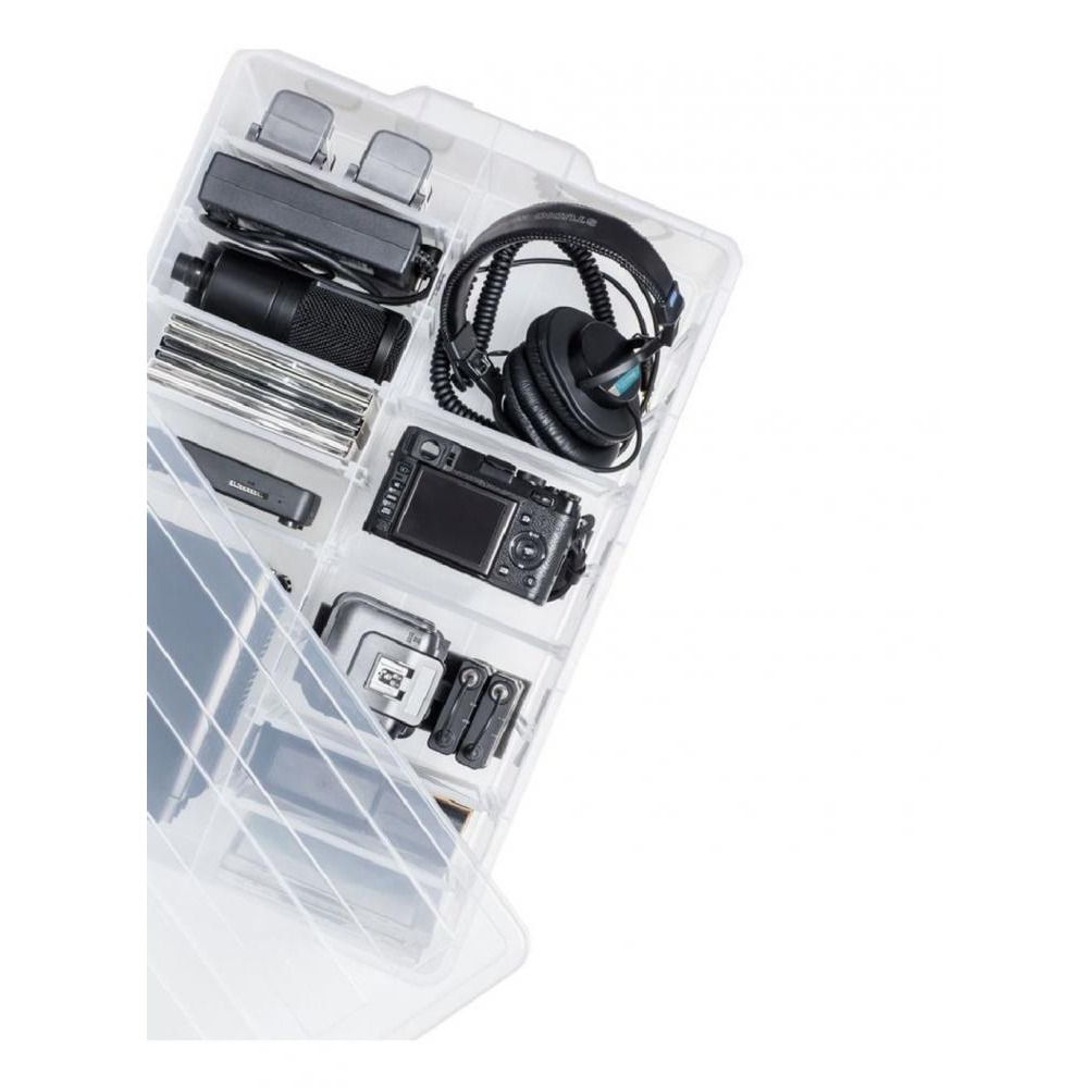 Pearl Life Craft and Media Organizer Box, Translucent - 3