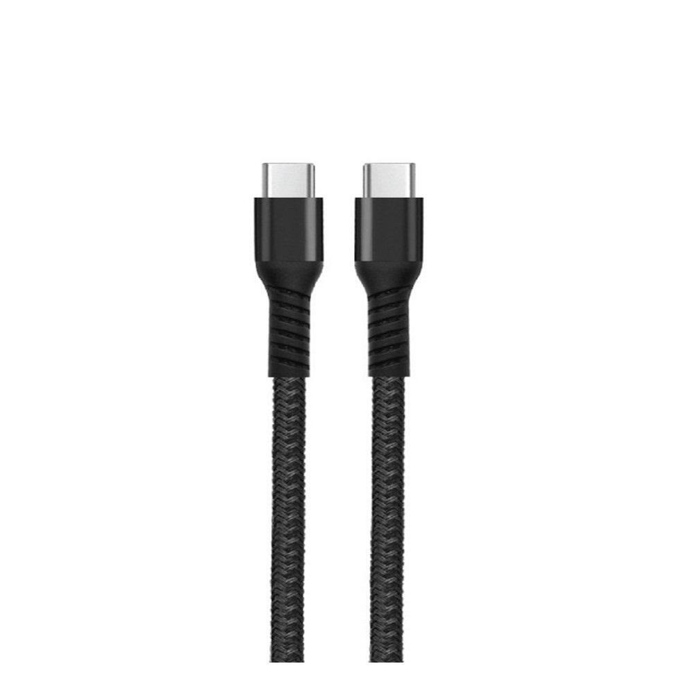 Trands Type-C to Type-C Cable, 1 meter, Black - 1