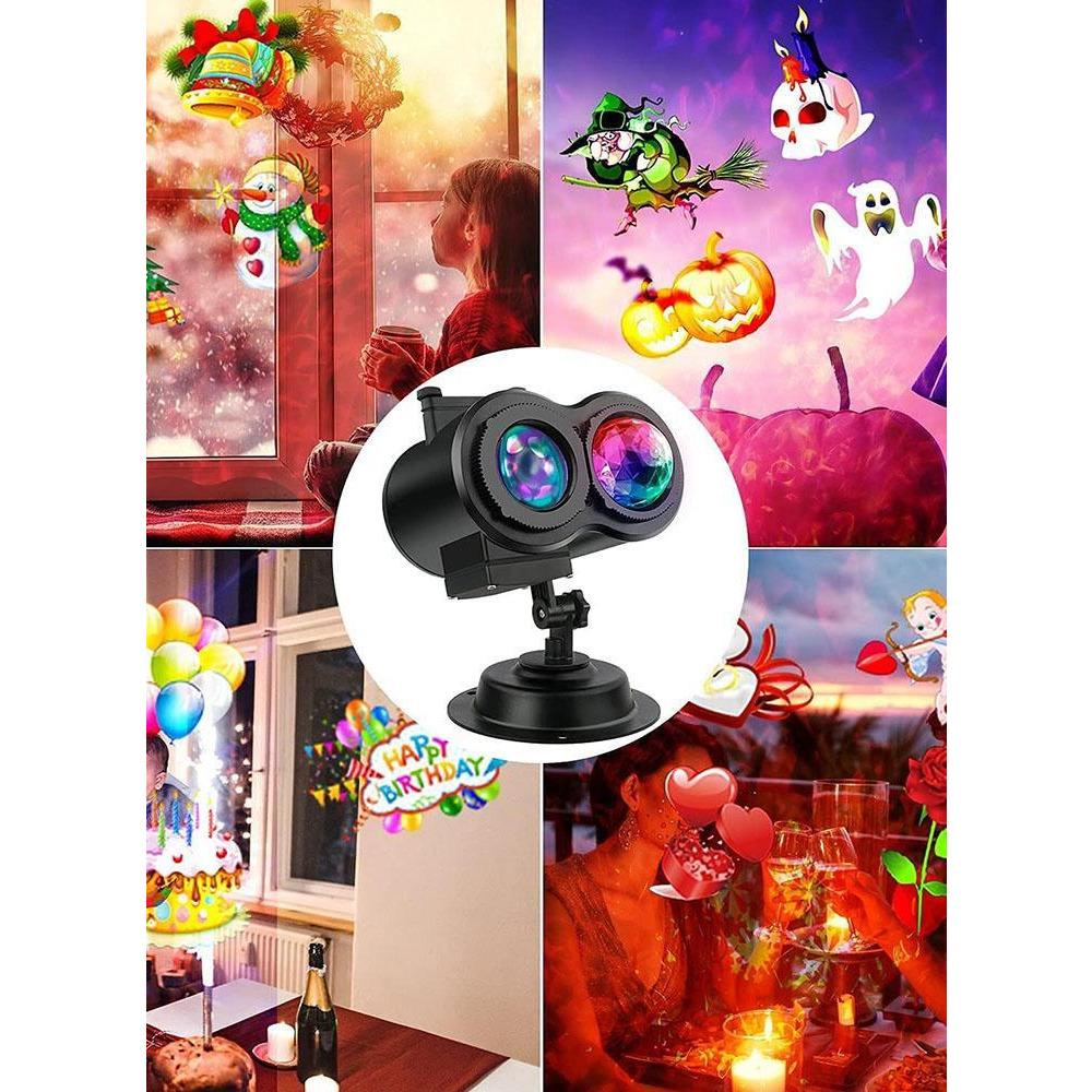 Projector Lights for Outdoor 2in1 26 HD Effects 3D Moving Patterns with Ocean Wave LED Landscape Lights Waterproof Night Light Outdoor Indoor Decorati - 5