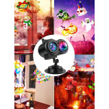 Projector Lights for Outdoor 2in1 26 HD Effects 3D Moving Patterns with Ocean Wave LED Landscape Lights Waterproof Night Light Outdoor Indoor Decorati - 5 miniature