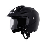 Vega Crux ISI Certified Flip-Up Helmet for Men and Women with Clear Visor (Black, Size: L) - 1 miniature