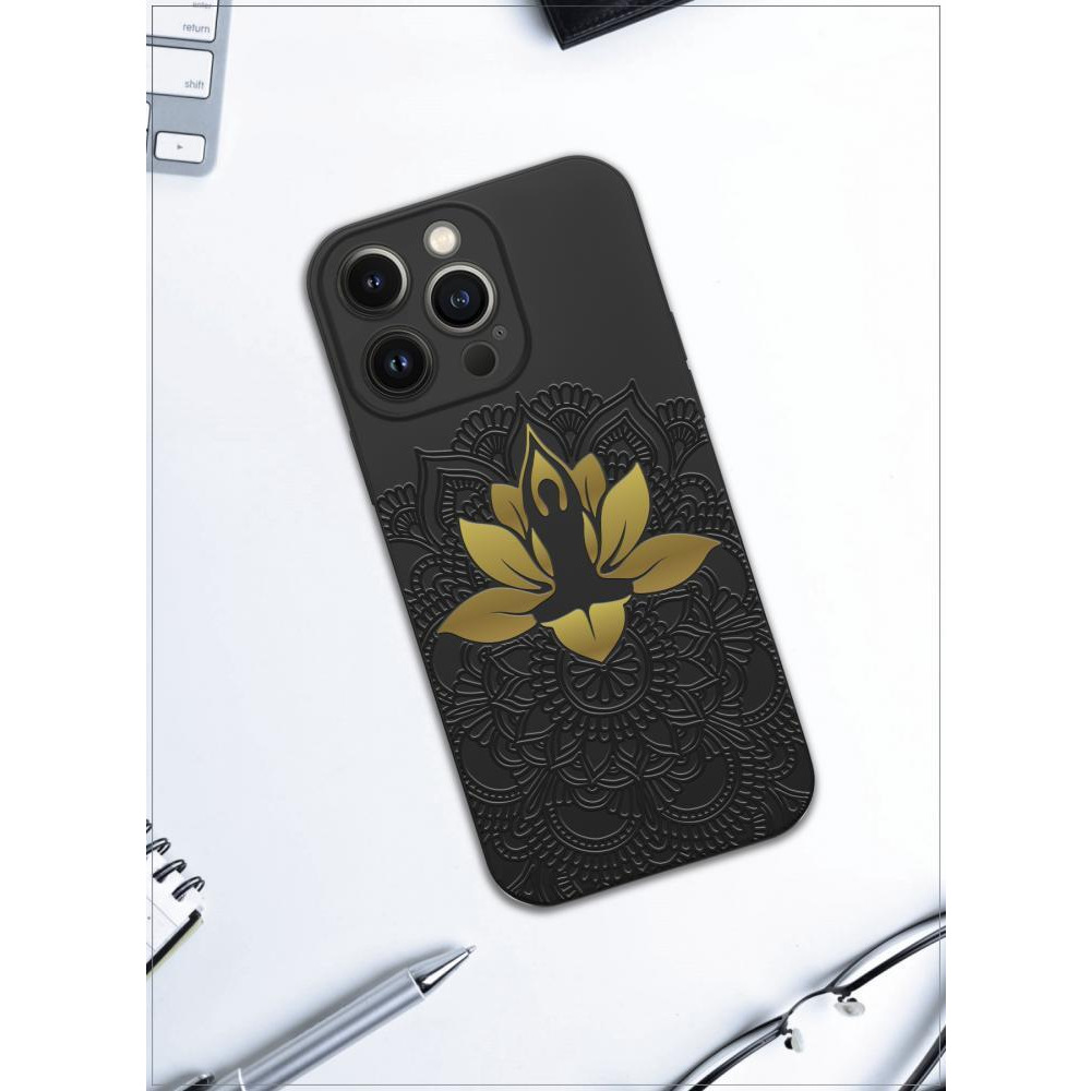 غطاء واقٍ لهاتف آيفون 13 برو ماكس رمز بادما - 4