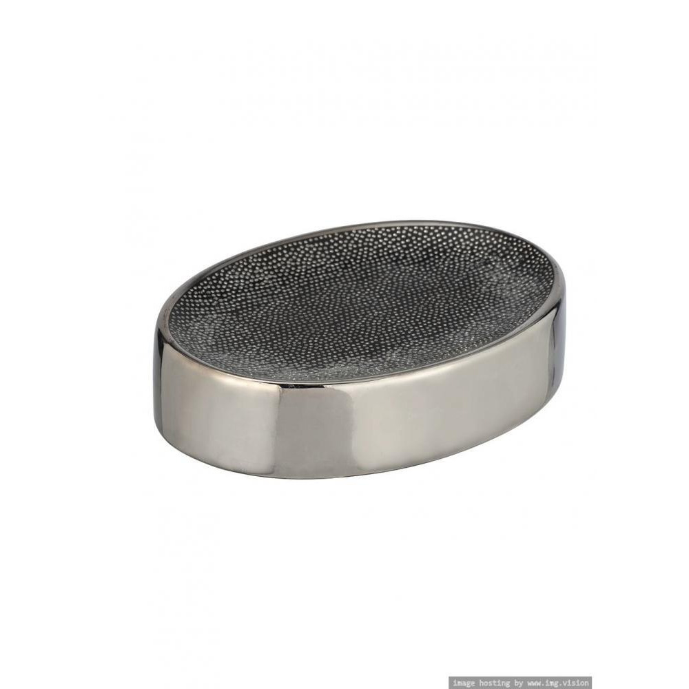 Wenko Soap Dish Mod. Nuria Silver & Anthracite - 1