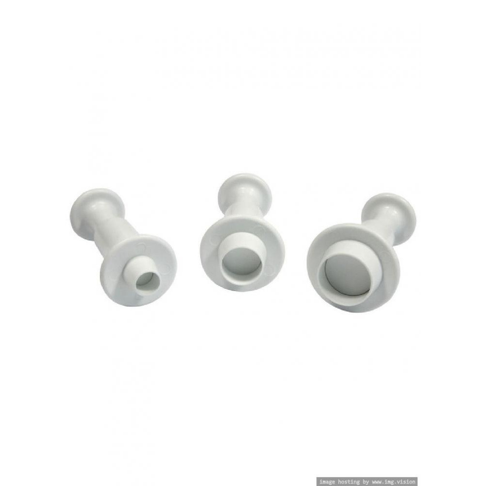 Pme Shapes Pluger Cutters S, M & L Round Set Of 3 - 2