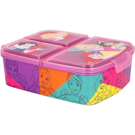 Stor Multi Compartment Sandwich Box Princess Bright \& Bold