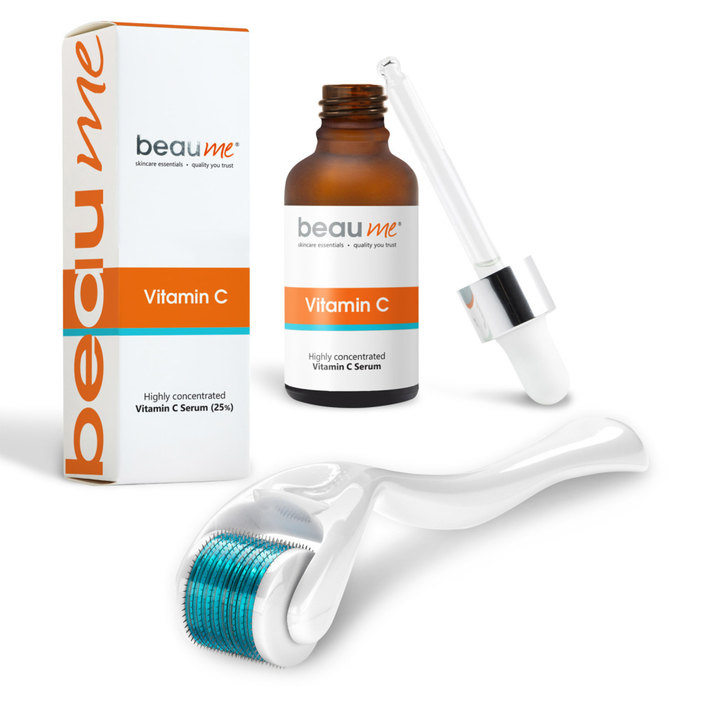 BEAUME® 25% Vitamin C Serum - Hyaluronic Acid, Ferulic Acid, Vitamin E & Aloe Vera , Certified in EU – 30ml - 3