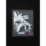 Футболка UAEJJ AJP LOGO2, ХЛОПОК, мужская, ЧЕРНАЯ - M - 5 miniature