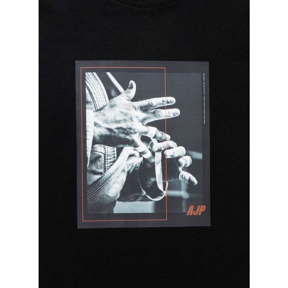 T-Shirt UAEJJ AJP Logo2, Cotton, for Men, Black - XXL - 5