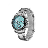 Kenneth Scott Men's Multi Function Light Blue Dial Watch - K22142-SBSL - 2 miniature