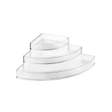 Interdesign Linus Stadium Corner Spice Rack Clear - 5 miniature
