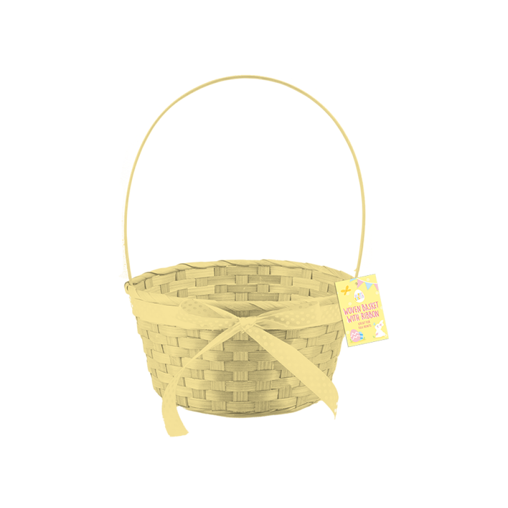 Gems Easter Woven Basket With Ribbon Assorted 1 Piece - 3