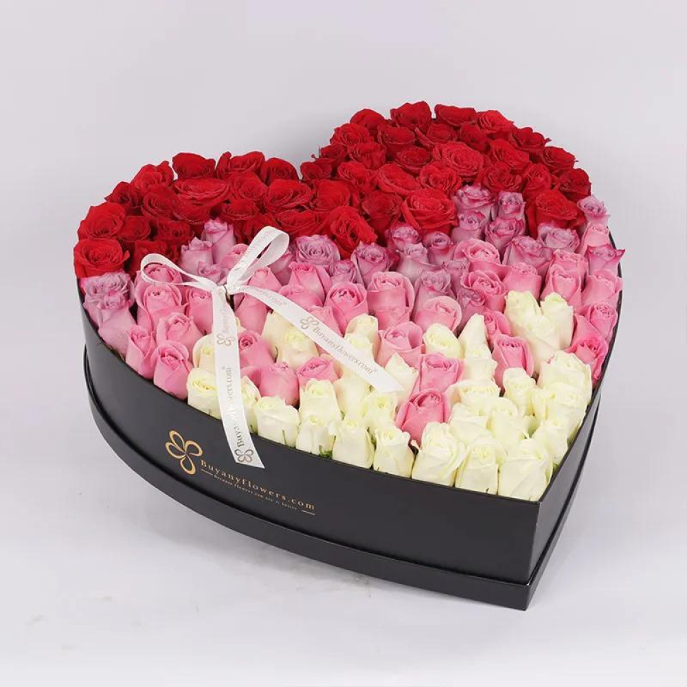 My Big Heart Mix Roses Box - 1