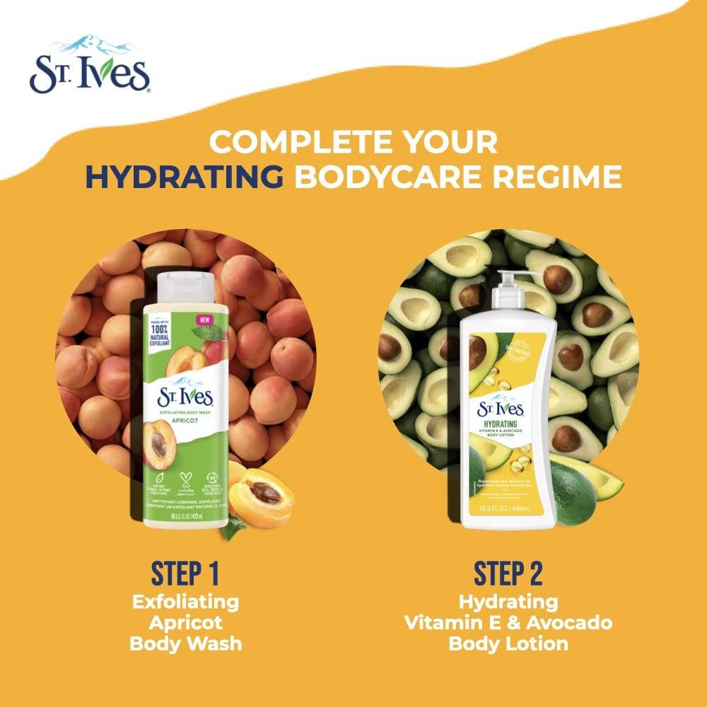 St. Ives, Hydrating Body Lotion, with Vitamin E & Avocado, 400ml - 2