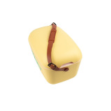 Polarbox Classic Cooler Box with Leather Strap,  Yellow - Cyan Rigid Thermal Insulated Ice for Beach, Picnic Party, 12L - 3 miniature