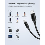 RAVPOWER Type-C to Lighting Charger Cable, 2M (6.6ft) Charging Cable - 2 miniature
