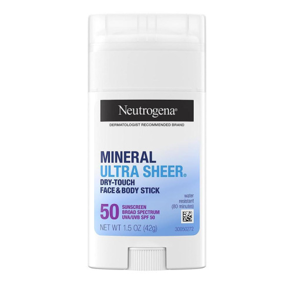 Neutrogena / Sunscreen stick ، DRY-TOUCH ، Spf 50 ، للبشرة الحساسة ، 1.5 أونصة (42 جم)