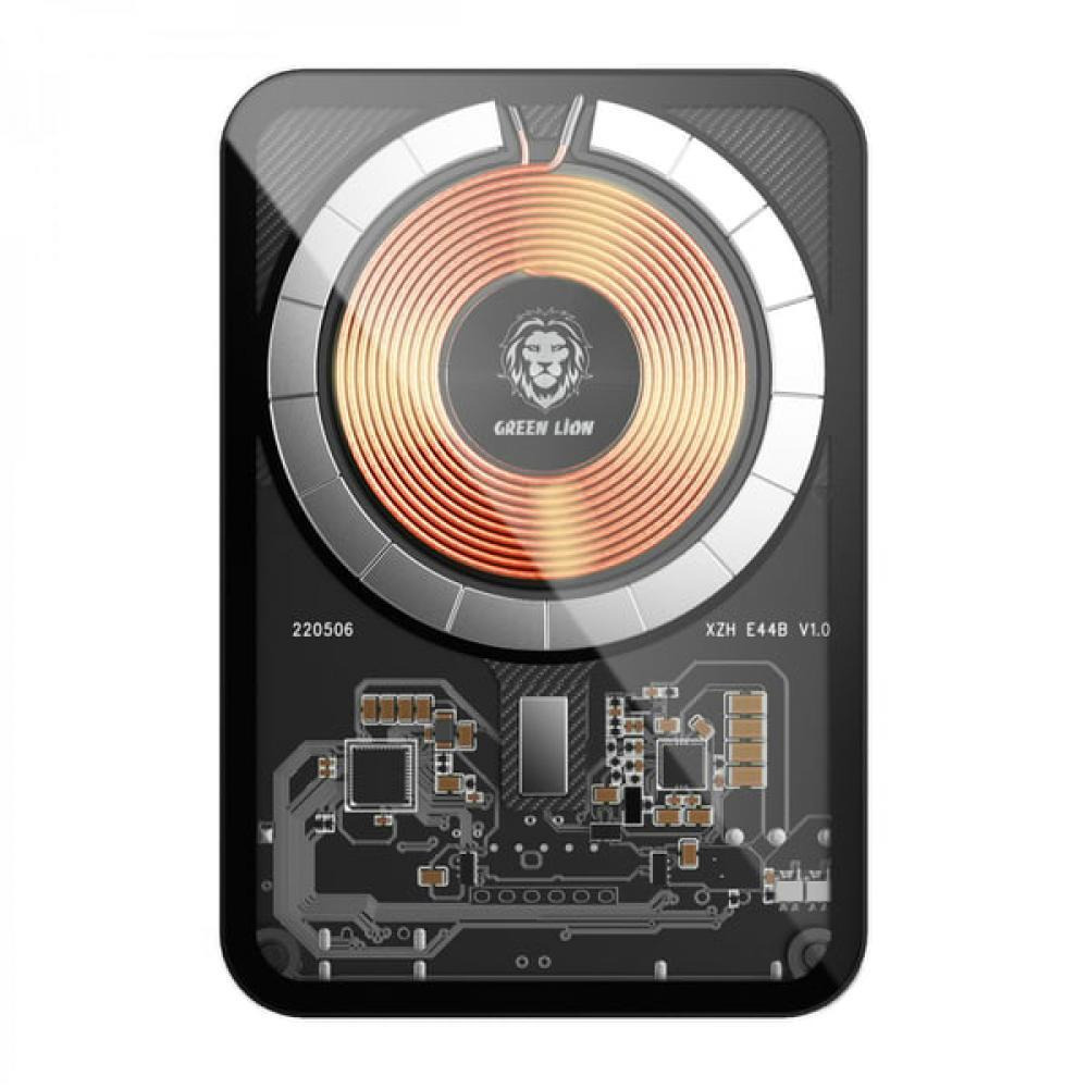 Green Lion Transparent Magsafe Power Bank 10000mAh ( QC 22.5W + PD 20W ) 15W  Black GNTPMGPBPL - 1