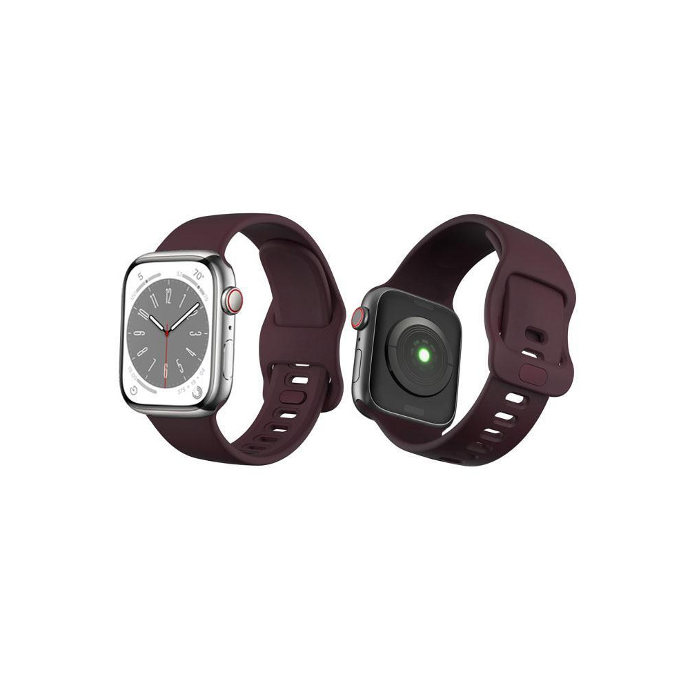 Perfii Flatpin Silicone Replacement Band For Apple Watch 49, 45, 44, 42 mm Series Ultra 8/7/6/5/4 SE - 1