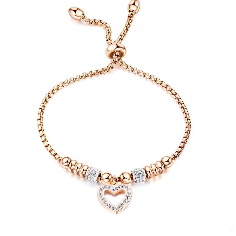 LEE COOPER Women's Stainless Steel Rose Gold Bracelet - LC.B.01030.440 - 1