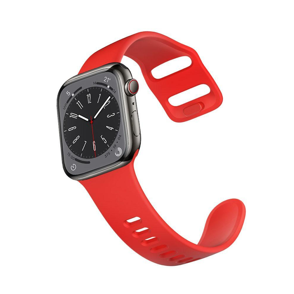 Perfii Flatpin Silicone Replacement Band For Apple Watch 41, 40, 38 mm Series 8/7/6/5/4 SE - 4