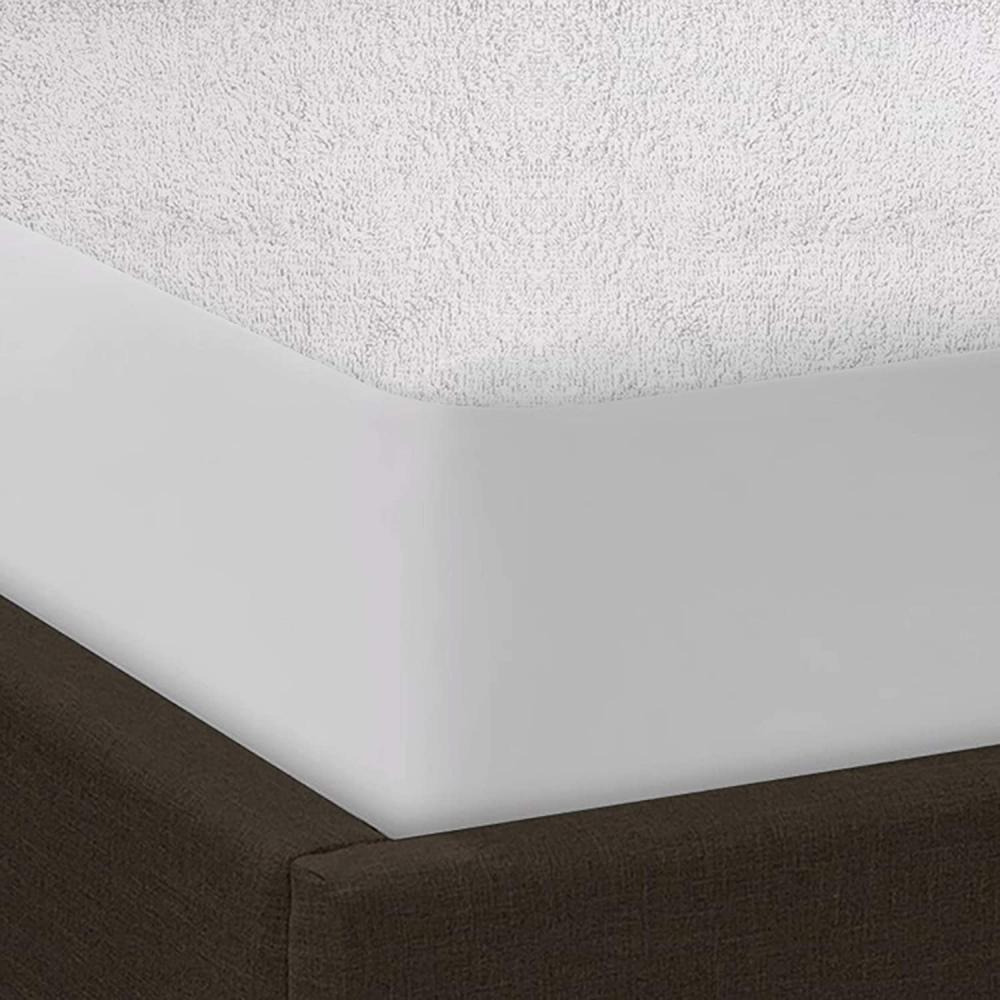 Princess / Mattress protector, 100% cotton terry, 120 gsm waterproof, Single, White, 90 x 190 cm - 3